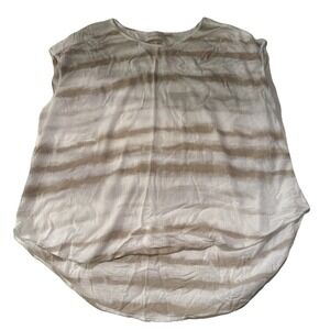 Chico's blouse women's size 3 top sleeveless beige